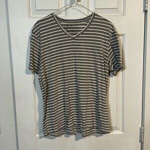 The Rail Grey and white striped Vneck size XL
